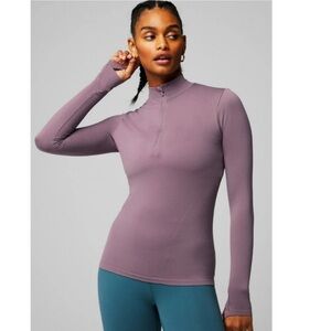 Fabletics Feather Tech Half-Zip Top in Color Plum
Cactus and Size L